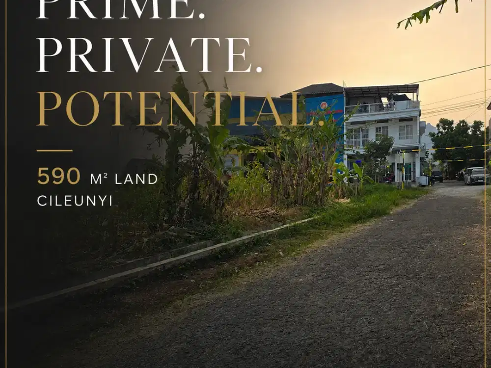 TANAH HOOK 590 M² — KOMPLEK DPR CILEUNYI