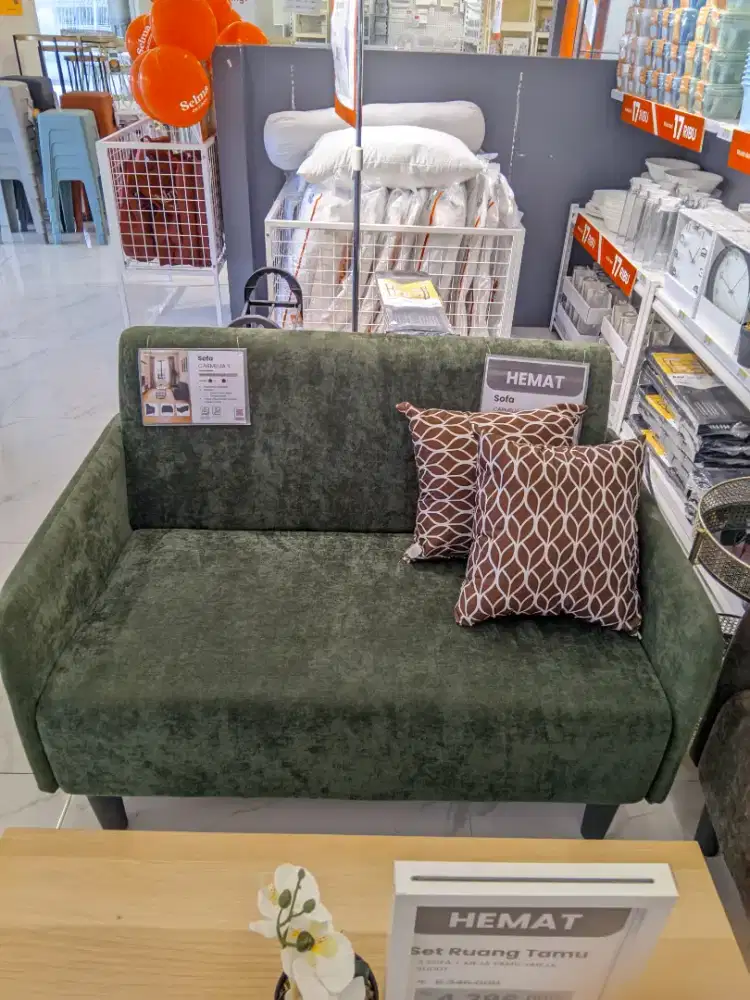 sofa 2 seater green