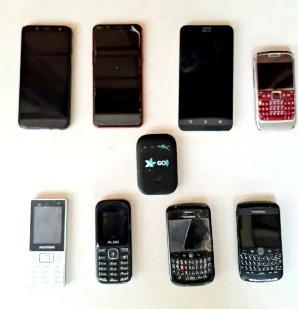 PAKET  8 HP JADUL & 1 MODEM - Mati Total,Cocok utk Servis/Kanibal Part