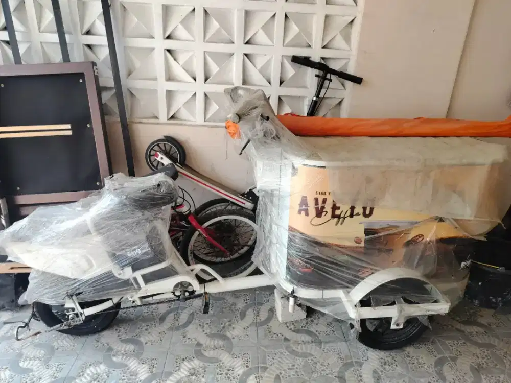 Sepeda listrik gerobak
