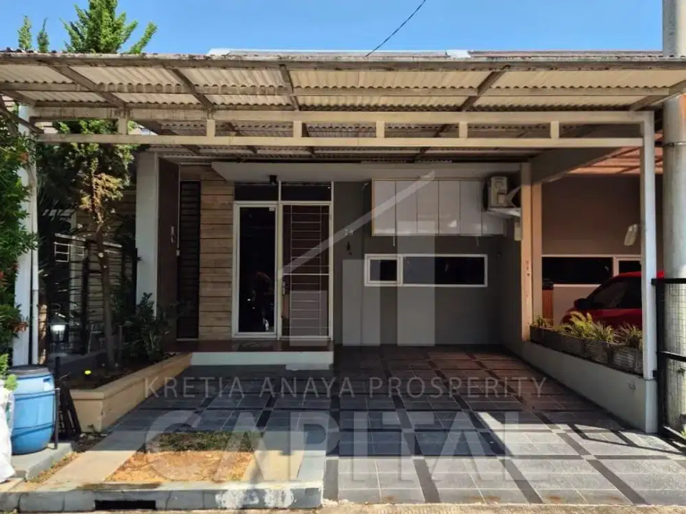 RUMAH NYAMAN DAN TERENOVASI SEMI FURNISHED DI TKI 5 CLUSTER SOMMERVILLE 1