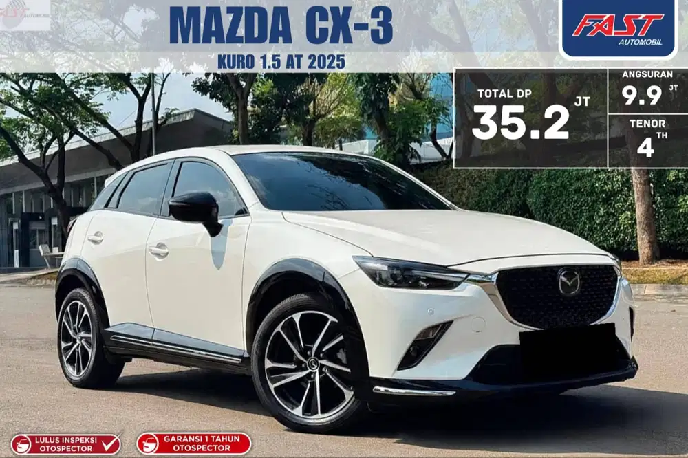 MAZDA CX-3 KURO 2025 1.5 AT SUNROOF & AUDIO JBL LOW KM.6RB LIKE NEW