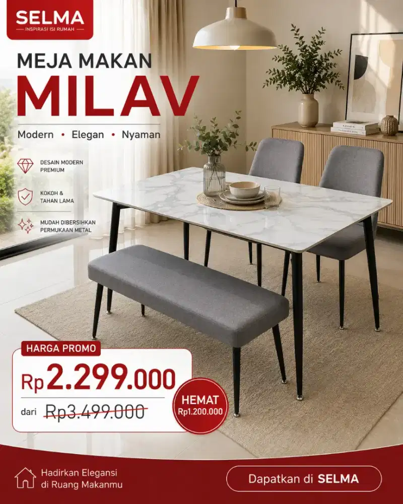 MEJA MAKAN MILLAV