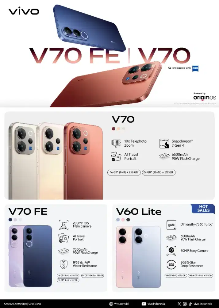 VIVO V70 SUDAH ADA DI ERAFONE KUTABUMI