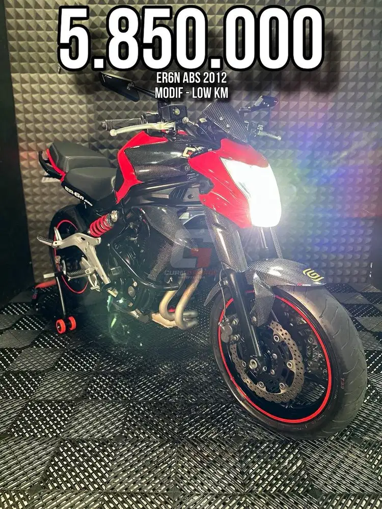 ER6N OR ER 6 N ABS 2012 MODIF LOW KM PAJAK ON RAWATAN SUPERB UNIT BRO