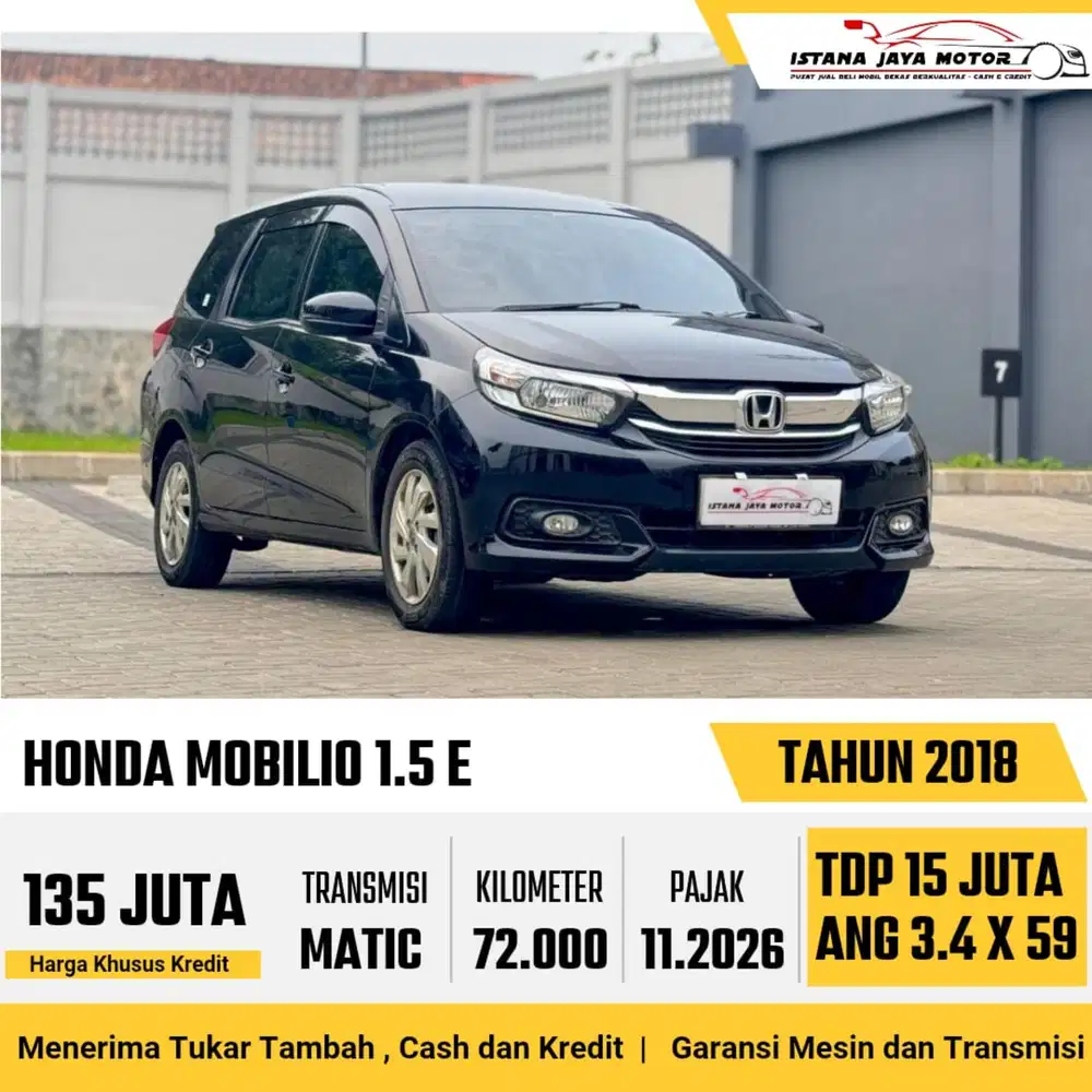 Honda Mobilio E AT th 2018 #istana jaya motor