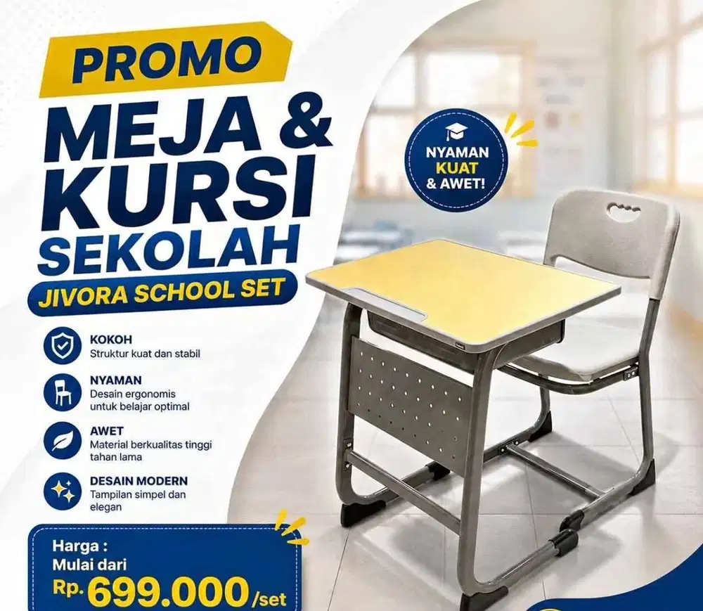 Jivora set meja dan kursi