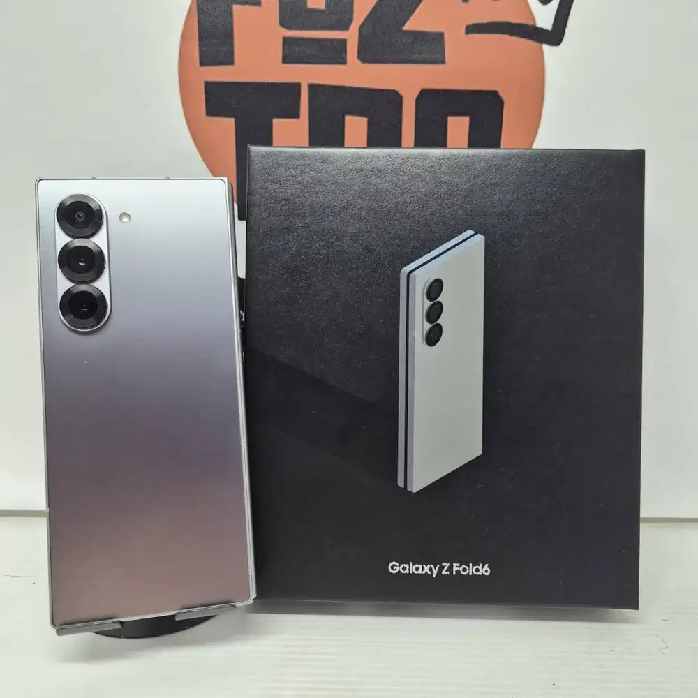 Samsung Z FOLD 6 12/512gb SILVER FULLSET Mulus No Minus LIKE NEW