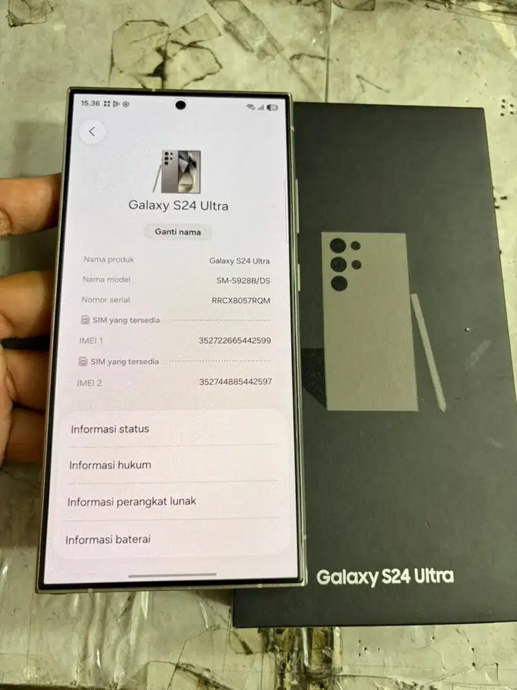 Samsung S24 Ultra sein 12/256 5G resmi msih bgus lngkp ori Tt masuk