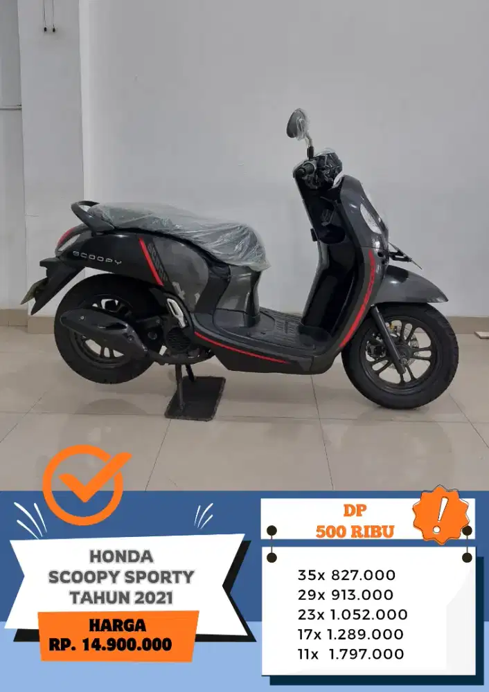 DP 500 RB!! HONDA SCOOPY SPORTY TAHUN 2021