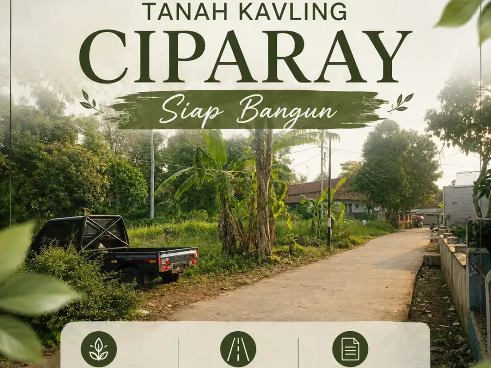 KAVLING SHM CIPARAY | LAHAN IDEAL UNTUK HUNIAN