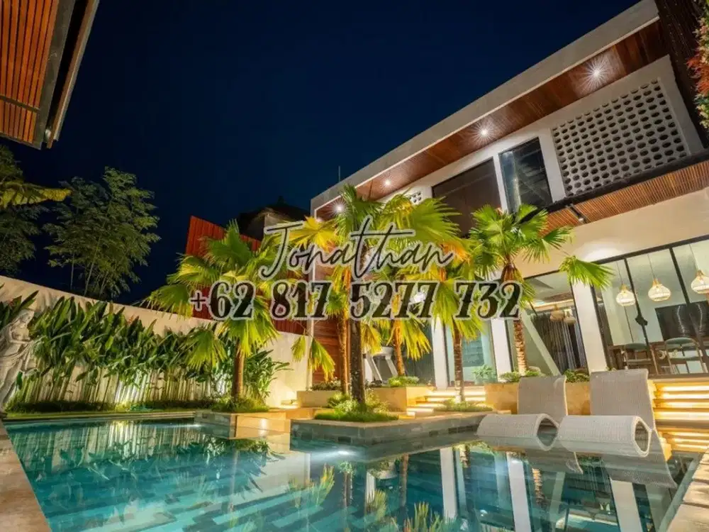 VILLA TROPIS 3 KAMAR VIEW SAWAH DAN GUNUNG DIJUAL DI UBUD