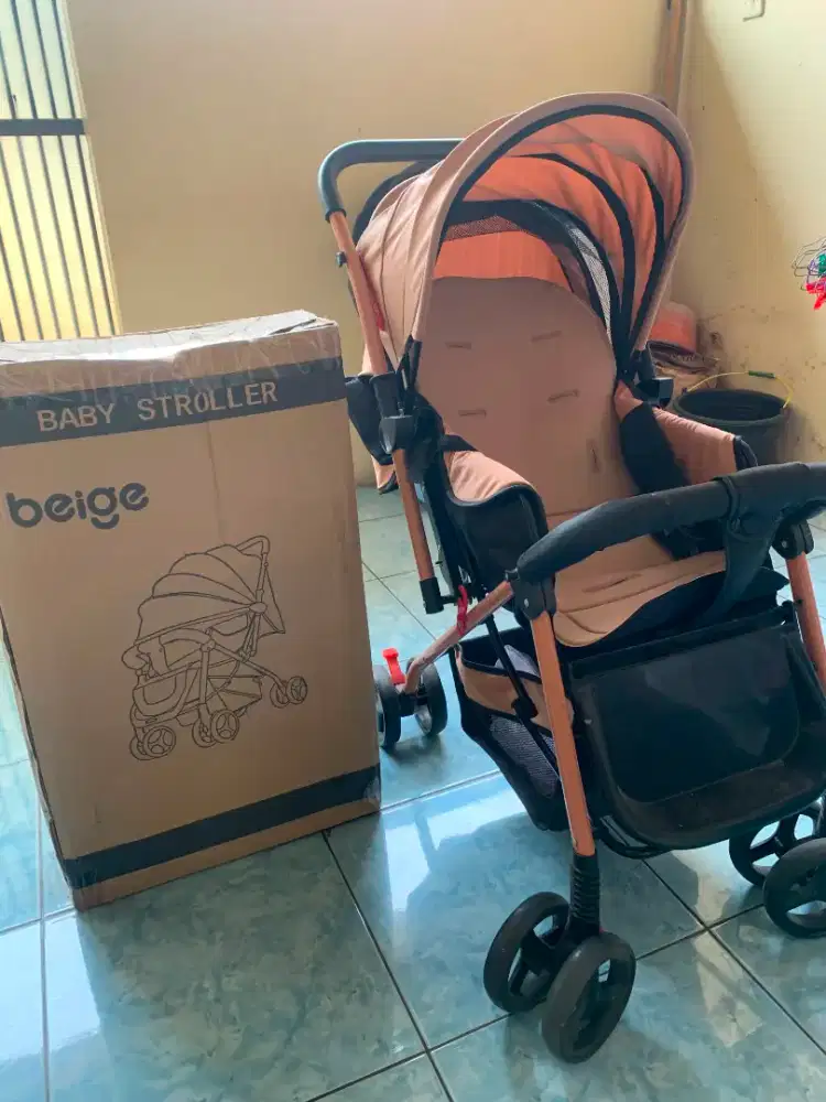 DIJUAL BABY STROLLER - BEIGE