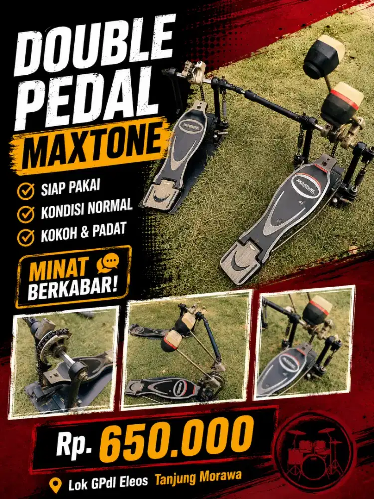 Gva Double Pedal Drum