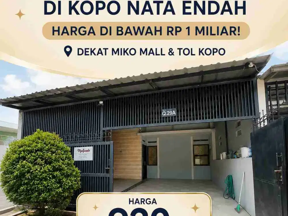 Rumah Minimalis Nata Endah Kopo Dekat Tol Kopo Bandung