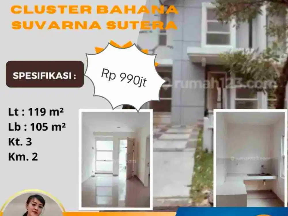 Murah Cluster Bahana Lt. 119 Suvarna Sutera Lavon Cikupa Tangerang