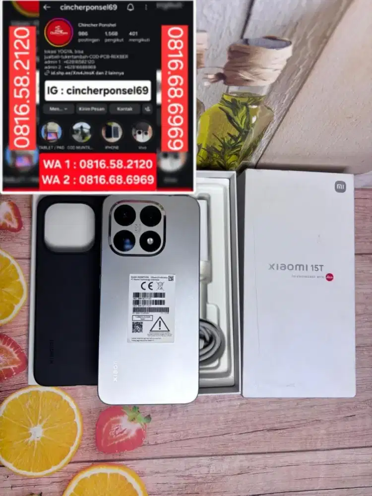 Jual hp likeNEW Xiaomi 15T 5g 12/512 LIKENEW istimewa grns NOV 2027