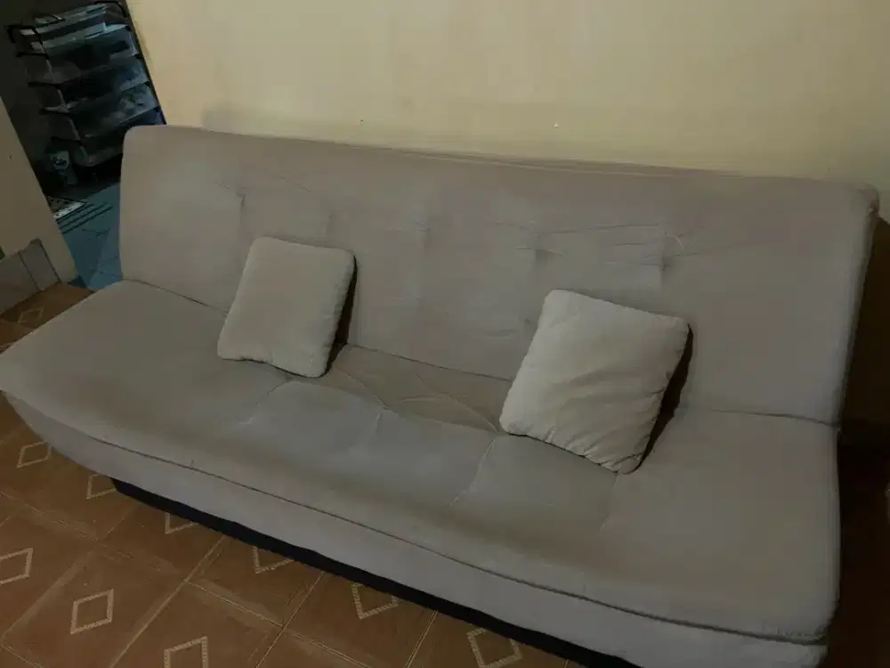 PRELOVED SOFABED BESAR FREE BEANBAG DAN 2 BANTAL