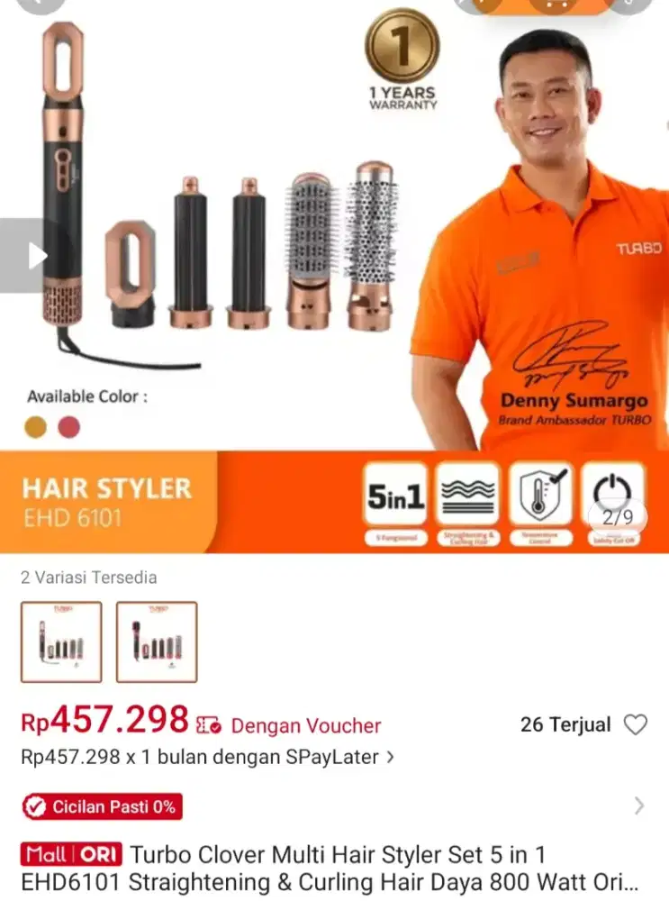 Hairdryer set multi fungsi turbo