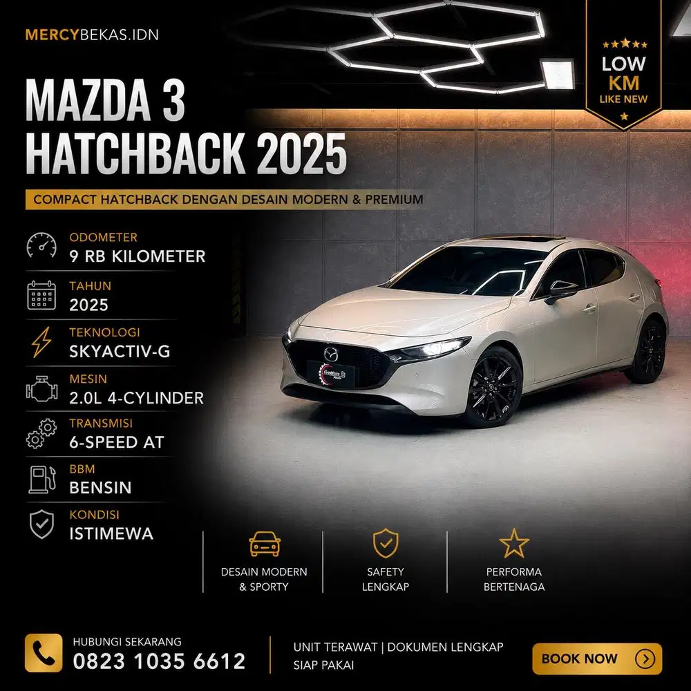 KM 9 rb Mazda 3 Hatchback 2025
