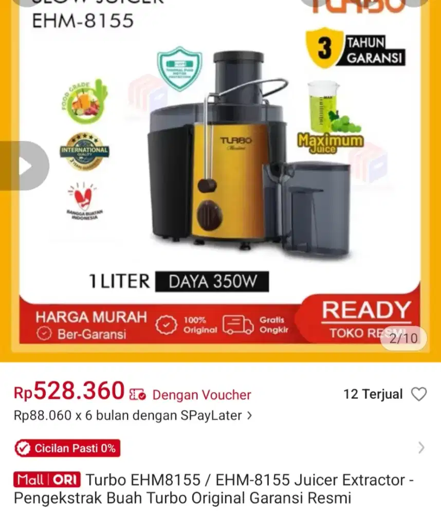 Juicer turbo EHM8155