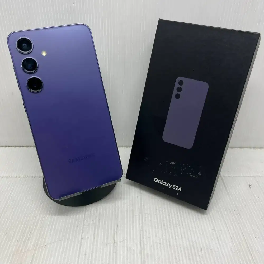 FULLSET MURAH SAMSUNG GALAXY S24 5G 8/256  Violet KOMPLIT EX SEIN NO M