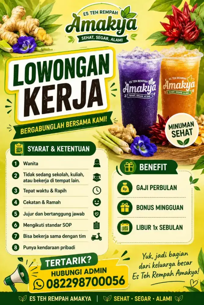 Lowongan kerja Es Teh Rempah