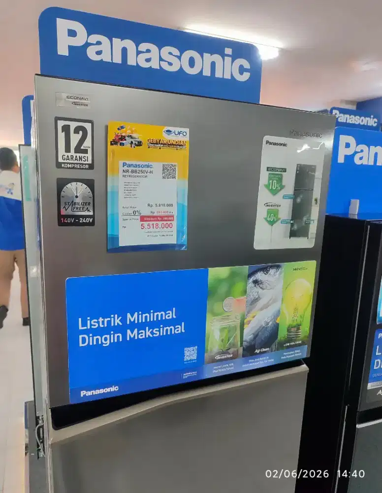 Panasonic NR BB250v bisa kredit bunga ringan free DP
