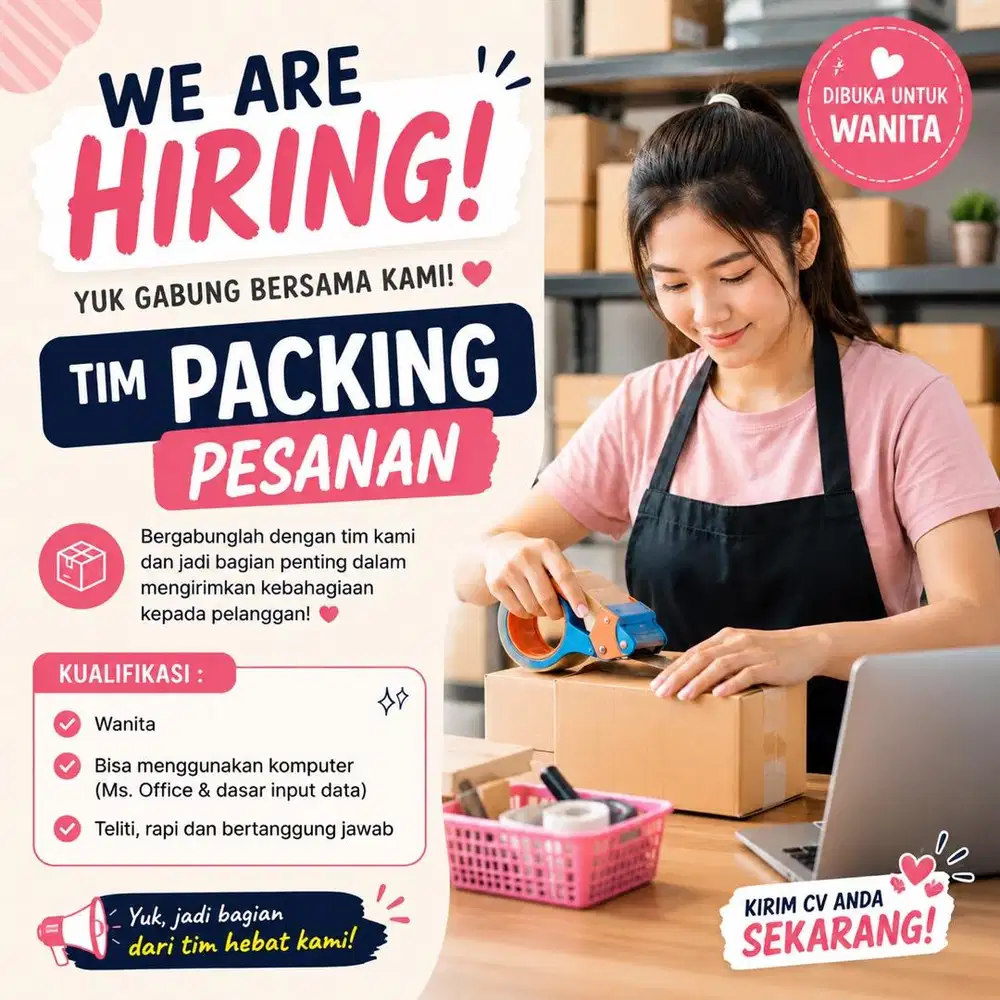 Staff Packing Pesanan Online Shop