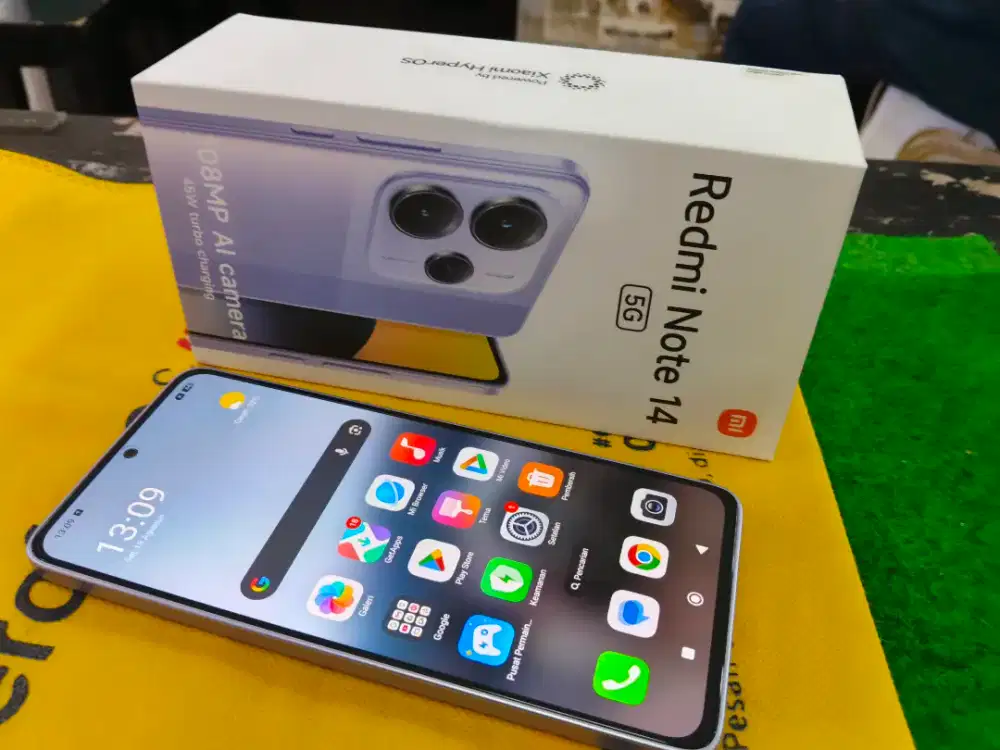 Redmi note 14 5G ram 8/256 GB mulus no minus lengkap