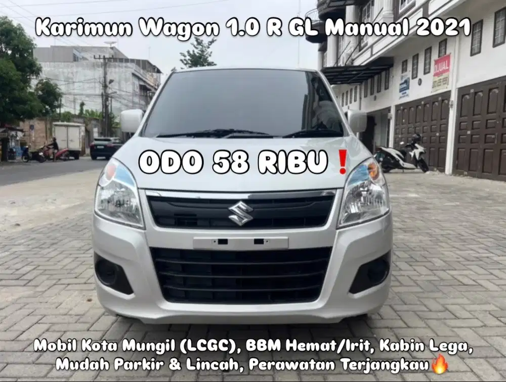 (TDP 20 JUTA!) Suzuki Karimun Wagon R 1.0 GL Manual Silver 2021