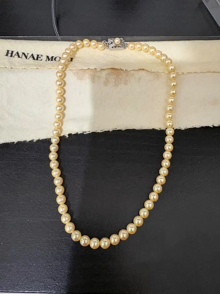 Mutiara Jepang Asli (Akoya) Golden Dawn