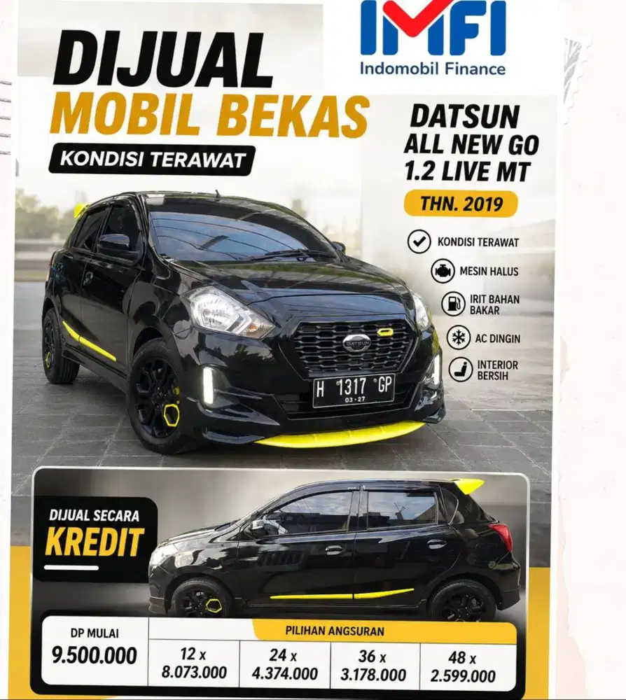 DATSUN ALL NEW GO 1.2 LIVE M – SIAP PAKAI | HANYA JUAL KREDIT
