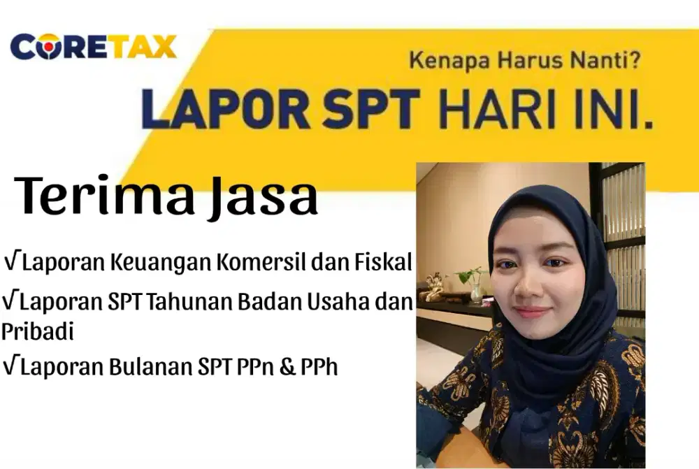 Jasa Laporan Pajak dan Laporan Keuangan fiskal komersil