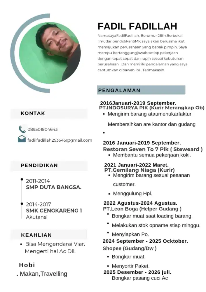 Mencari pekerjaan