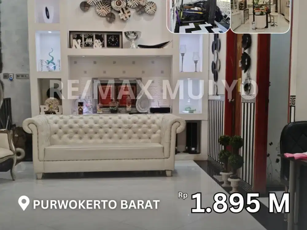Dijual Rumah Mewah Modern Semi Furnished Siap Huni dan Luas Area Purwokerto Barat
