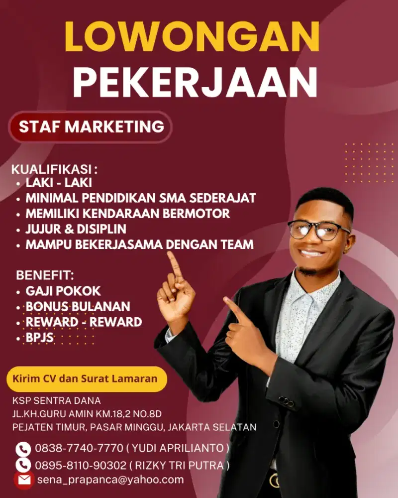 Lowongan KSP SENTRA DANA PASAR MINGGU