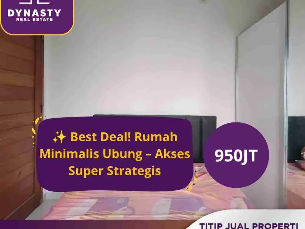 DIJUAL CEPAT! RUMAH MINIMALIS UBUNG