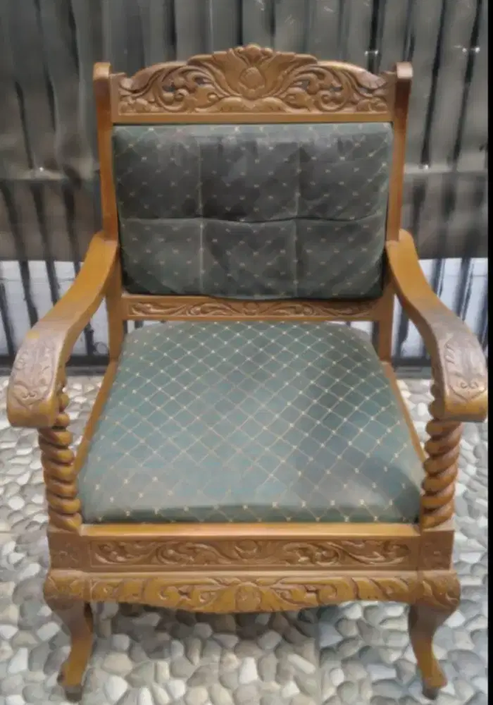 Jual 1 set sofa jati ruang tamu