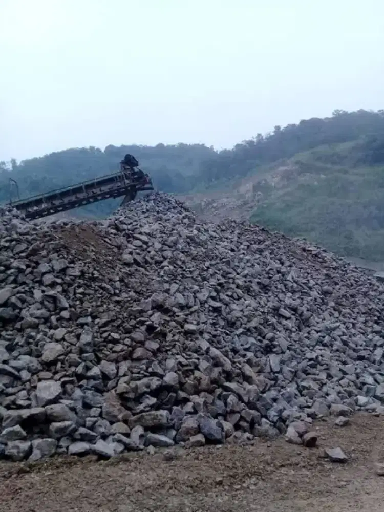 Material pasir bangka batu belah pasir cor hitam