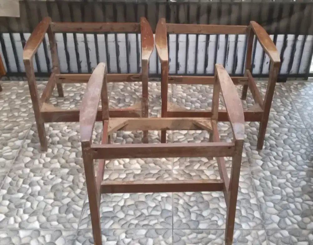 Jual 1 set rangka kursi jati