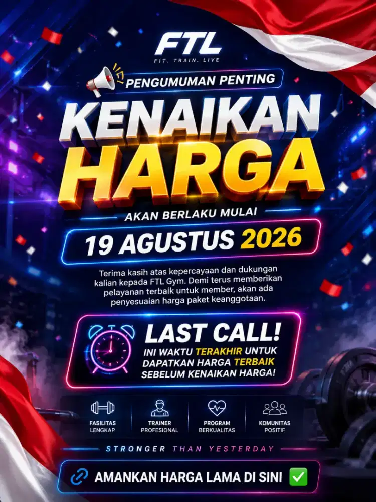 MEMBERSHIP FTL bisa cicilan