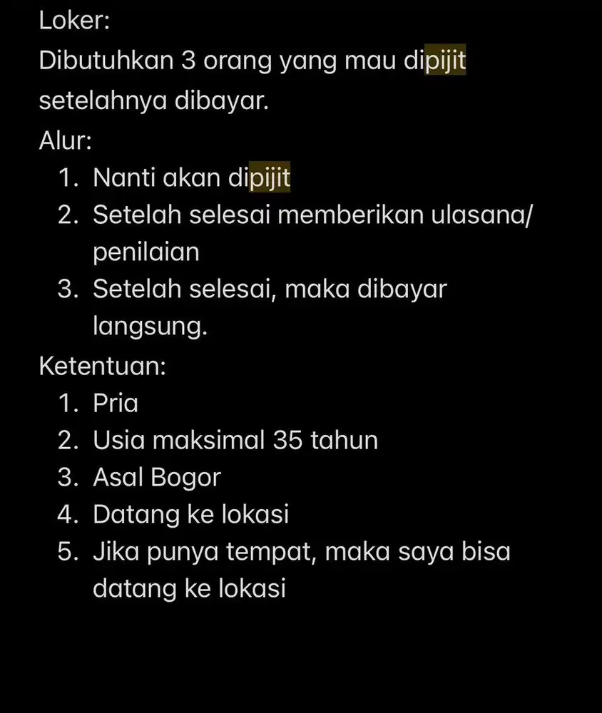 Lowongan Kerja Sampingan