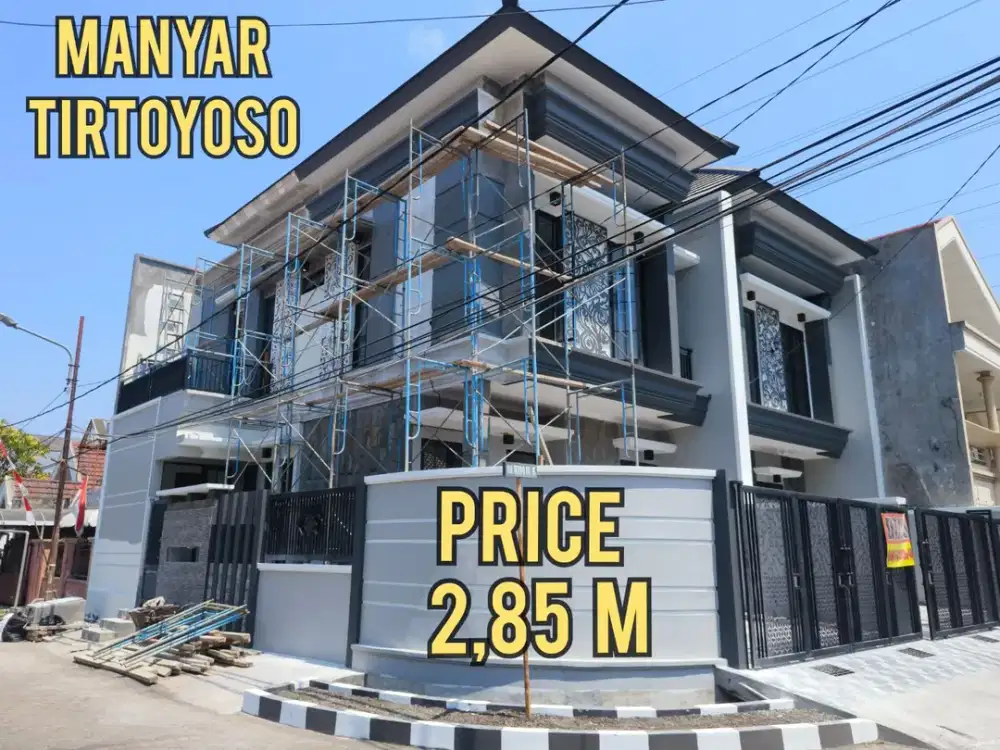 SISA 1 UNIT. RUMAH HOOK NO BLUSUK BLUSUK BARU GRESS MANYAR TIRTOYOSO SURABAYA TIMUR. DEKAT SEKOLAH PETRA, KLAMPIS, ITS, KERTAJAYA, Dll