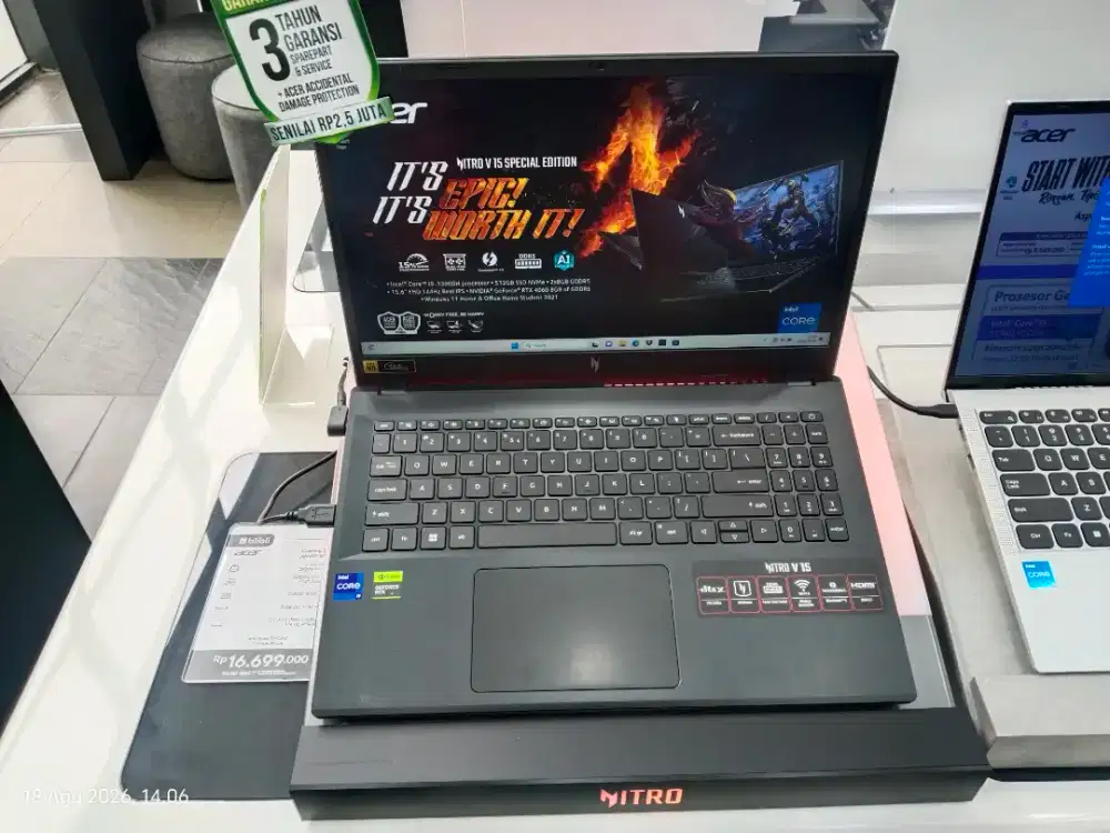 Kredit Laptop Gaming Acer Nitro V ANV15, Tanpa DP, Cukup KTP saja