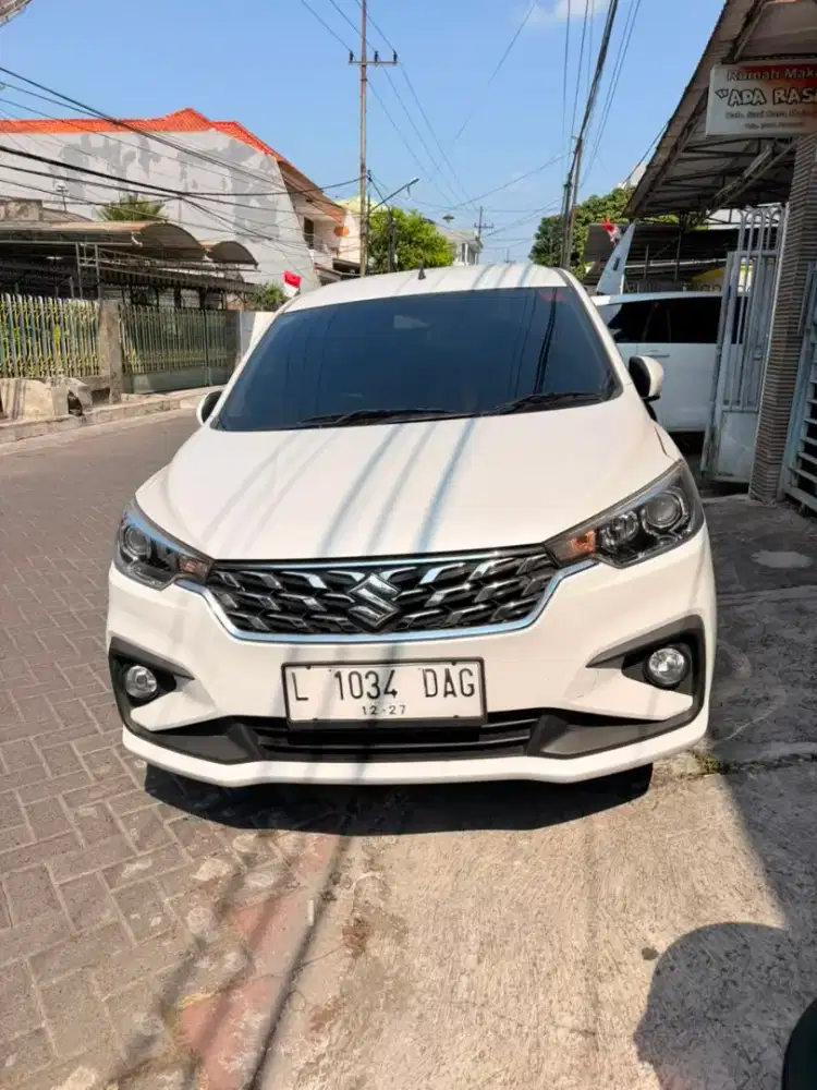 (LOW KM) Ertiga GX Hybrid 2022 pmk 2023 Matic AT Putih CVT Cruise 2021