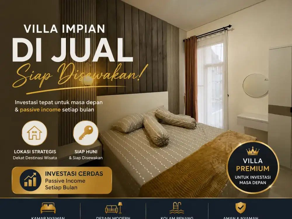 Villa Modern Kota Batu Dekat Jatim Park 3 dan Jalan Nasional