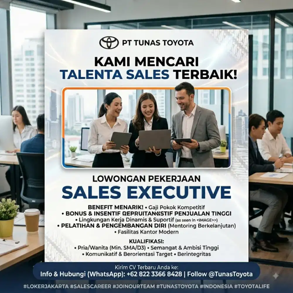 Lowongan sales toyota