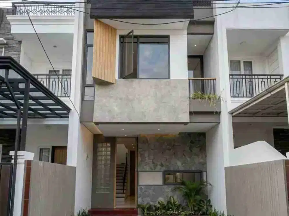 Rumah Baru Arsiktektur Modern Tropis Pondok Bambu