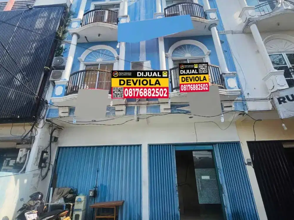Dijual Ruko Gandeng Kedoya Duri Raya Kebon Jeruk Jakarta Barat LB 410 m² LT 210 m² Dekat Tol